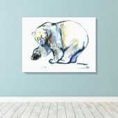 Isbjørn 2013 leinwanddruck (Insitu (Holzboden))
