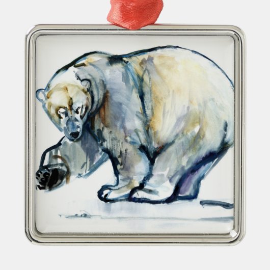 Isbjørn 2013 silbernes ornament (Vorne)