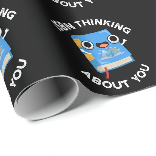 ISBN denken über Ihr lustiges Buch Pun Dark BG Geschenkpapier (Rolleneckpunkt)