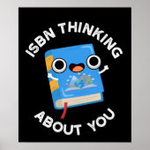 ISBN denken über Ihr lustiges Buch Pun Dark BG Poster (Vorne)