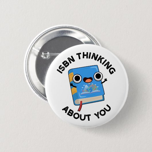ISBN denkt über euch lustigen Buchpun nach Button (Vorne & Hinten)