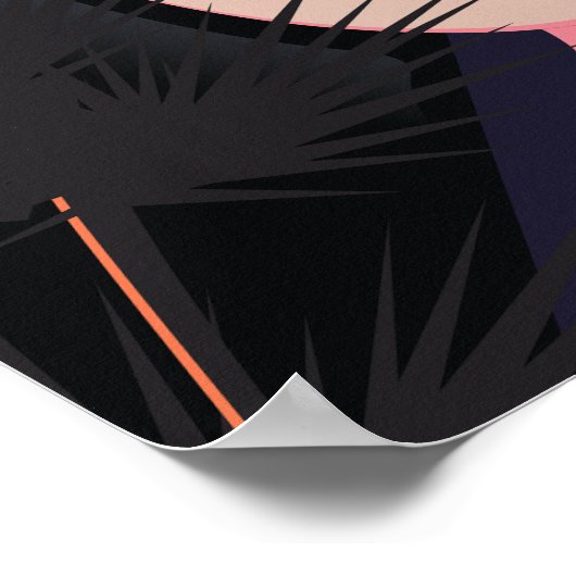 Ischgl Austria Vintages Skiposter. Poster (Ecke)