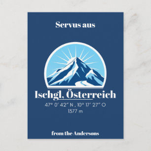 Ischgl Österreich Deutschland Berg Postcard Postkarte
