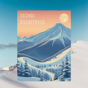 Ischgl Österreich Europa Skiurlaub moderne Postkar Postkarte