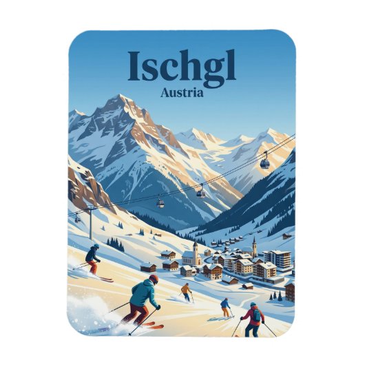 Ischgl Österreich Magnet (Vertikal)