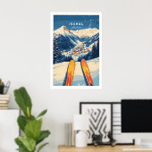 Ischgl Ski-Wandkunst-Druck 1 Poster (Heimbüro)
