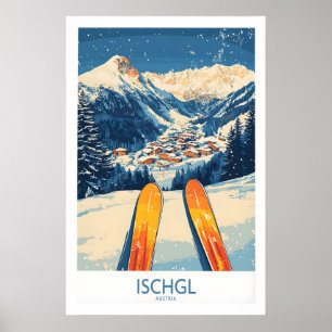 Ischgl Ski-Wandkunstposter 1 Poster