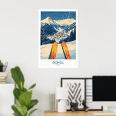 Ischgl Ski-Wandkunstposter 1 Poster (Heimbüro)