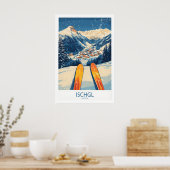 Ischgl Ski-Wandkunstposter 1 Poster (Küche)