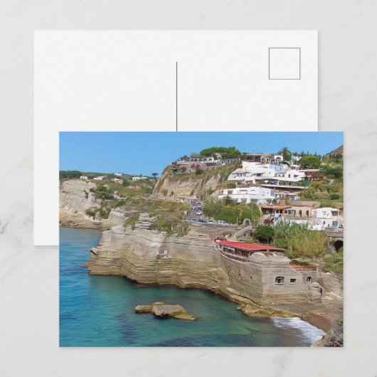 Ischia. 3 postkarte (Vorne/Hinten)