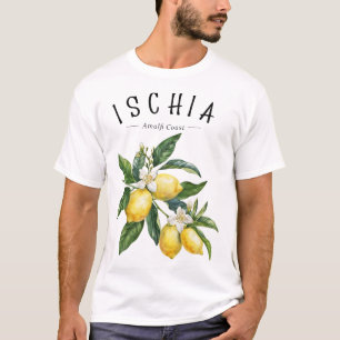 Ischia Amalfi Küste Italien Zitrone Italienisches T-Shirt