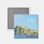 Ischia, Castello Aragonese - Magnet (Vorderseite/Rückseite)