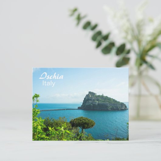 Ischia, Castello Aragonese - Postkarte (Stehend Vorderseite)