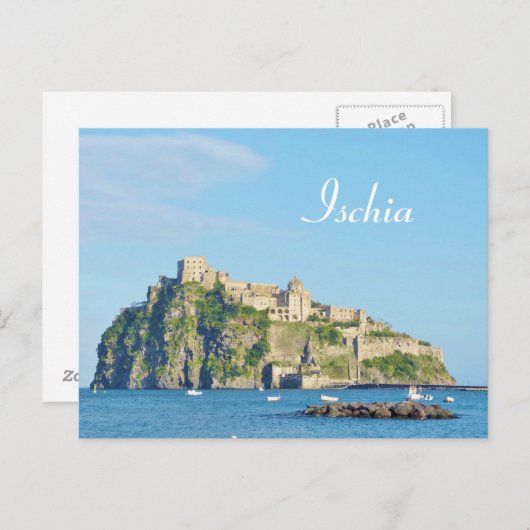 Ischia, Castello Aragonese - Postkarte (Vorne/Hinten)