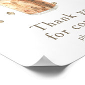 Ischia Coffee baby Dusche Danke, dass Sie kommen Poster (Ecke)