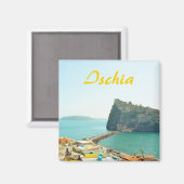 Ischia in Italien Souvenir Magnet (Vorderseite/Rückseite)