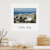 Ischia, Italien-Quadrat-Poster Poster (Küche)