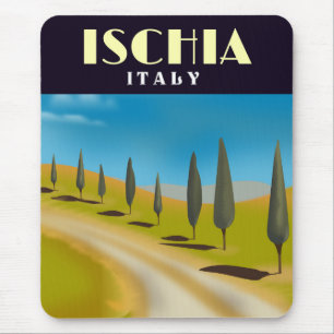 Ischia Italien Reiseplakat Mousepad