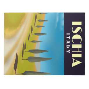 Ischia Italien Reiseplakat Notizblock