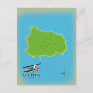 Ischia Italien Reiseplakat Postkarte