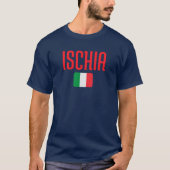 ISCHIA - Italienische Flagge T-Shirt (Vorderseite)