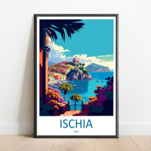 Ischia Reise Druck Wandkunst Ischia Wandbehang H Poster