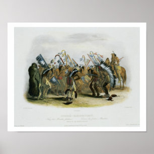 Ischoha-Kakoschochata, Tanz des Mandan Poster