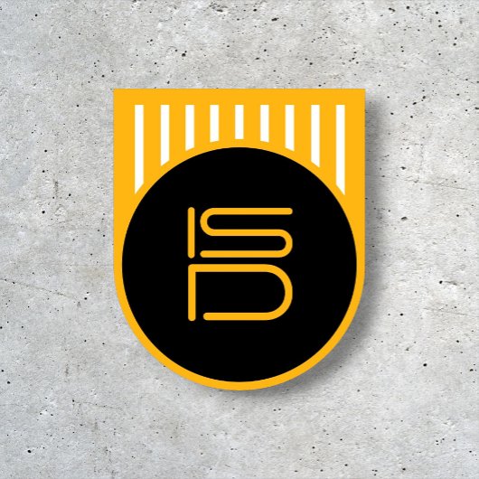 ISD Black & Gold Circle Symbol T - Shirt