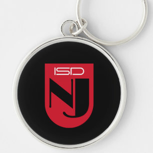 ISD Damen Türkis Logo-type Retro Schlüsselanhänger