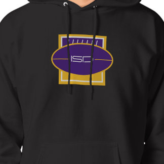 ISD End Zone Lila Gold Fußball Retro Hoodie