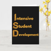 Isd Leopard Print Intermediate School District Sta Karte (Gelbe Blume)