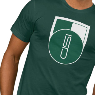 ISD Logotype Grünes & Weißes Streetwear T-Shirt