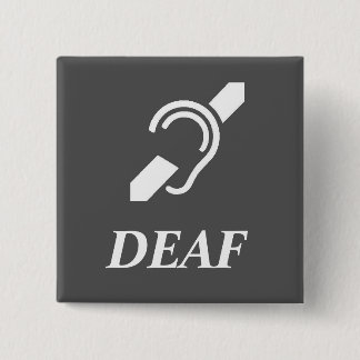 ISD über dem Wort-TAUBEN Weiß auf Grau Button