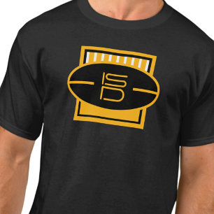 ISD Unisex Schwarz & Gold Fußball-T-Shirt T-Shirt