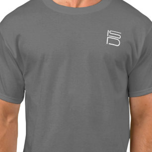 ISD Unisex Weißes Logo Basic T-Shirt