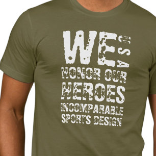 ISD Unisex Wir ehren unsere Helden Basic T-Shirt