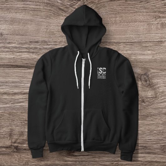 ISD-Vollzip-Männerhoodie Hoodie