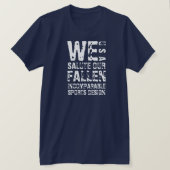 ISD Wir begrüßen unseren gefallenen T - Shirt (Design vorne)