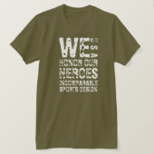 ISD Wir ehren unseren Helden-T - Shirt (Design vorne)