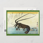 Iseebi & Ebi - Kraubfische (Spiny Lobster) und Gar Postkarte (Vorne/Hinten)