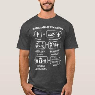Isekai Anime in Si-Schritten Lustiges Isekai Anime T-Shirt