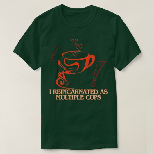 Isekai-Reinkarnation in einer Tasse von Objekten T-Shirt (Design vorne)