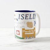Iselin, NJ Doodle Tasse (VorderseiteRechts)