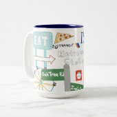 Iselin, NJ Doodle Tasse (Vorderseite Links)