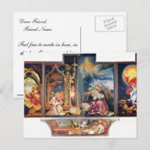 Isenheim Ehemaliger Altar in Antonine Isenhe Postkarte (Vorne/Hinten)