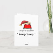 Isetta Christmas Feiertagskarte (Rückseite)