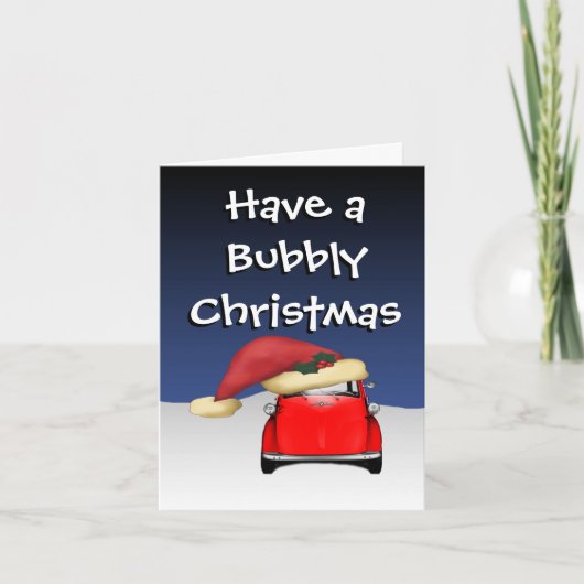 Isetta Christmas Feiertagskarte (Vorderseite)