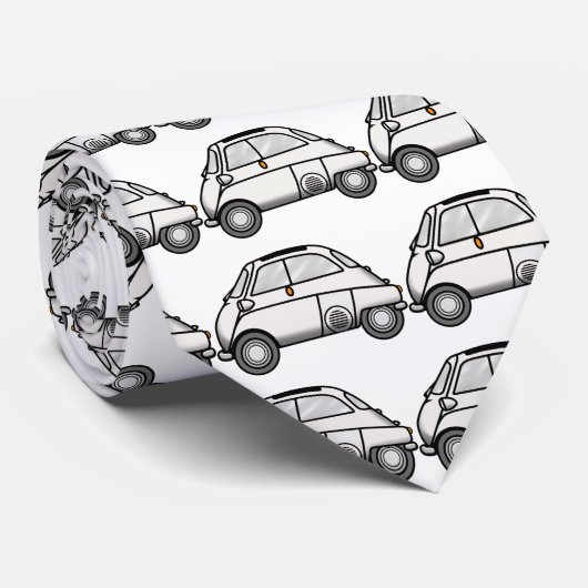 isetta Weiß Krawatte (Gerollt)