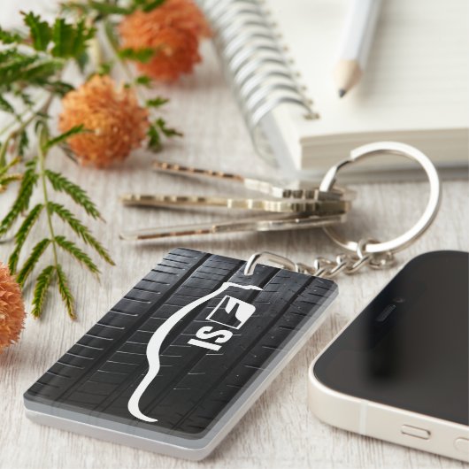 ISF mit Reifenschritt Schlüsselanhänger (Vorderseite rechts)
