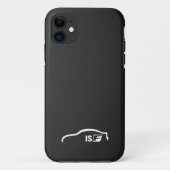 ISF weißes Brushstrokelogo Case-Mate iPhone Hülle (Rückseite)